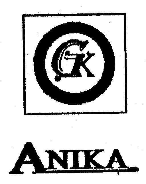 Mẫu nhãn hiệu ANIKA GK