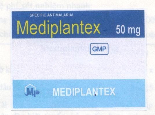 Mẫu nhãn hiệu MP MEDIPLANTEX 50 MG GMP