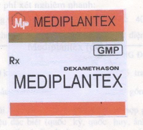 Mẫu nhãn hiệu DEXAMETHASON MP MEDIPLANTEX GMP RX