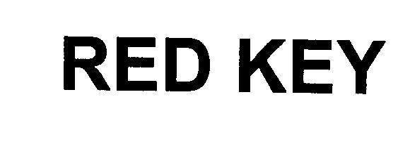 Mẫu nhãn hiệu RED KEY
