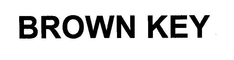 Mẫu nhãn hiệu BROWN KEY