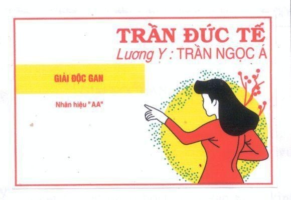 Mẫu nhãn hiệu Trần Đức Tế Lương Y:Trần Ngọc á NHAN HIEU "AA" Giải Độc Gan