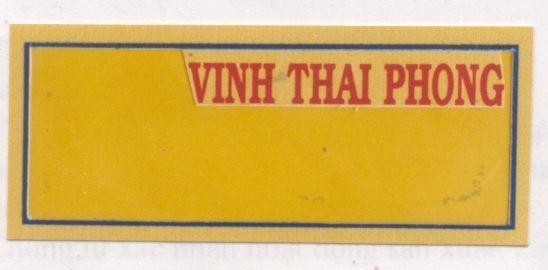 Mẫu nhãn hiệu VINH THAI PHONG