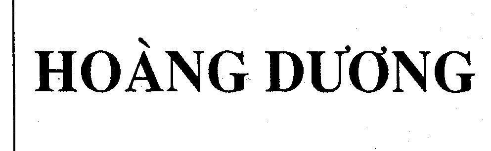 Mẫu nhãn hiệu HOàNG DƯƠNG
