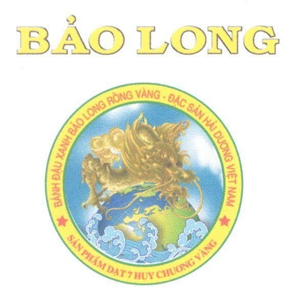 Mẫu nhãn hiệu BảO LONG BANH DAU XANH BAO LONG RONG VANG