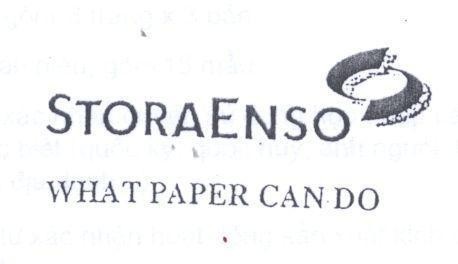 Mẫu nhãn hiệu STORAENSO WHAT PAPER CAN DO
