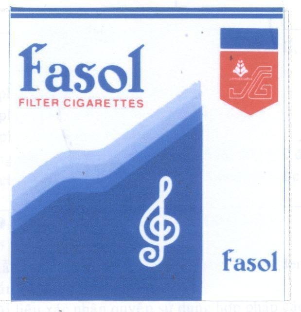 Mẫu nhãn hiệu FASOL FILTER CIGARETTES SG VINATABA