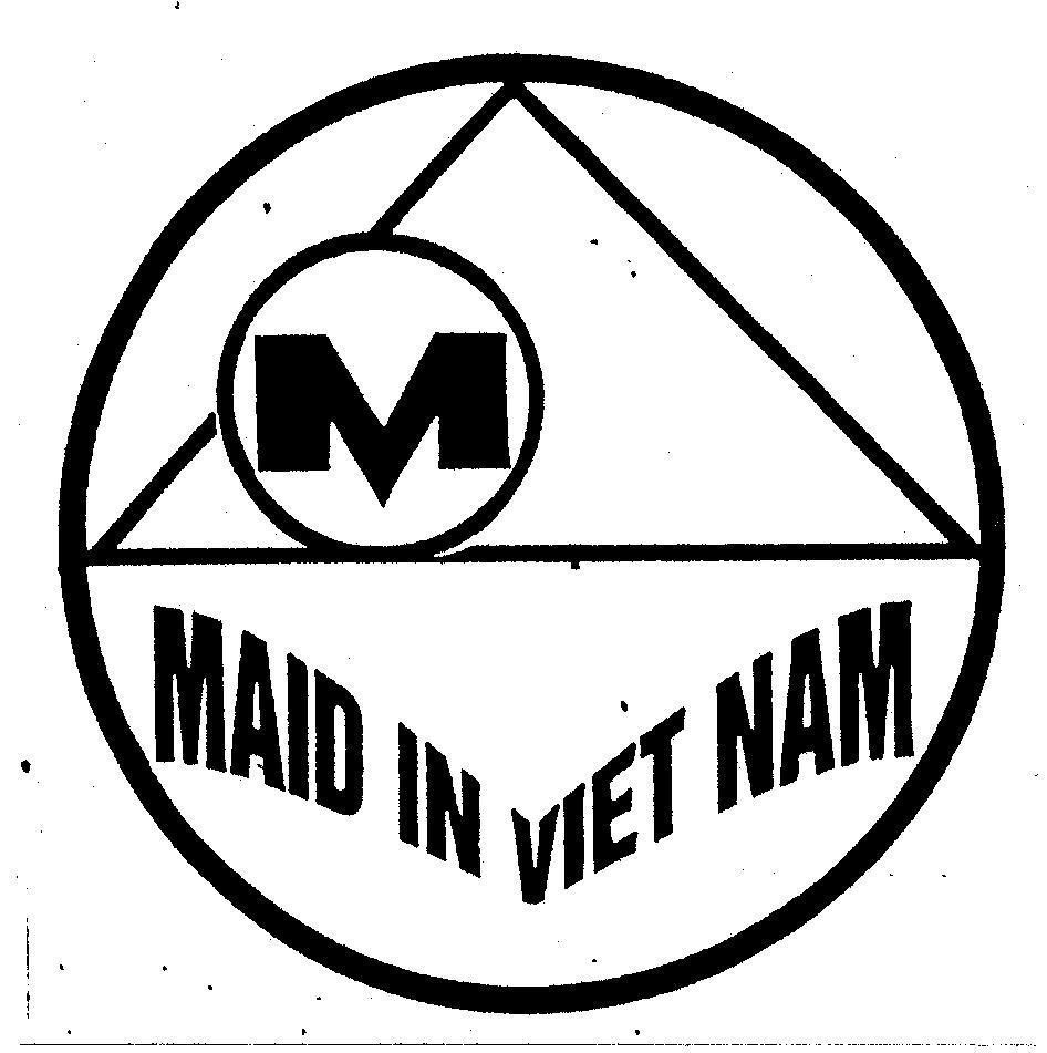 Mẫu nhãn hiệu M MAID IN VIET NAM
