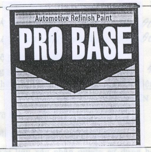 Mẫu nhãn hiệu PRO BASE AUTOMOTIVE REFINISH PAINT