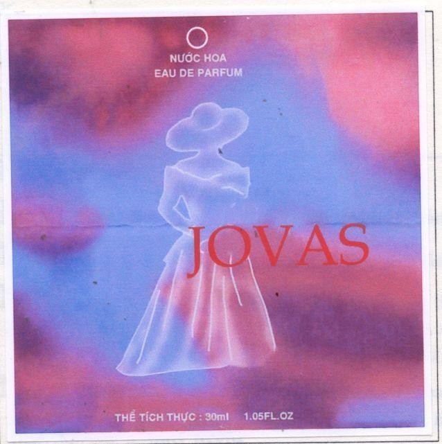 Mẫu nhãn hiệu JOVAS NUOC HOA EAU DE PARFUM