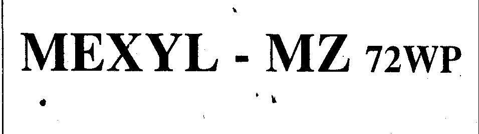 Mẫu nhãn hiệu MEXYL - MZ 72WP