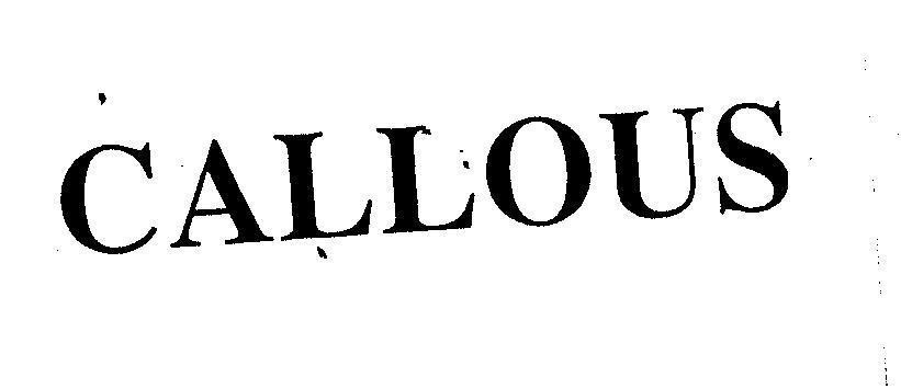 Mẫu nhãn hiệu CALLOUS