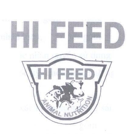 Mẫu nhãn hiệu HI FEED HI FEED ANIMAL NUTRITION