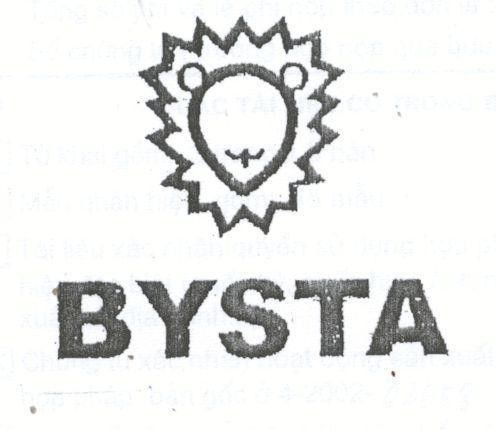 Mẫu nhãn hiệu BYSTA