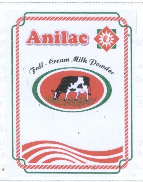 Mẫu nhãn hiệu ANILAC FULL - CREAM MILK POWDER TV