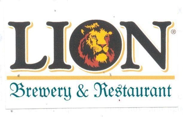 Mẫu nhãn hiệu LION BREWERY & RESTAURANT