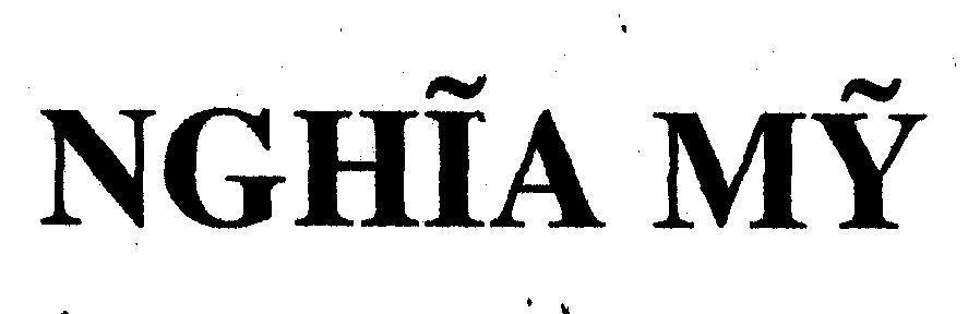 Mẫu nhãn hiệu Nghĩa Mỹ