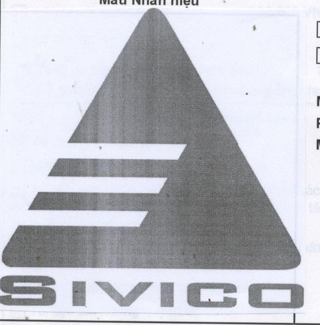 Mẫu nhãn hiệu SIVICO