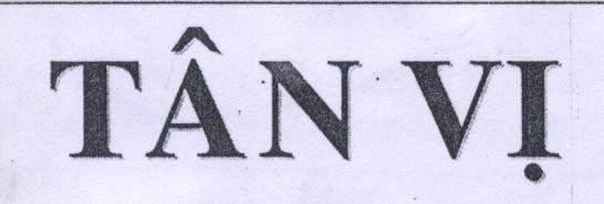 Mẫu nhãn hiệu Tân Vị