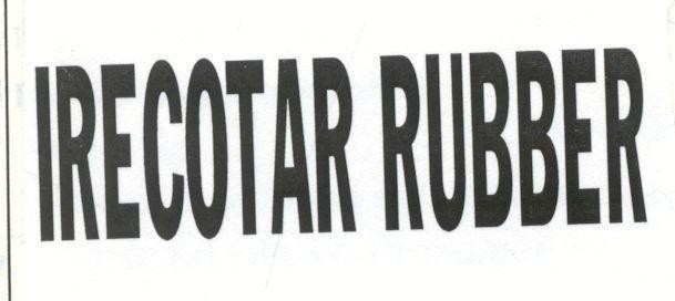 Mẫu nhãn hiệu IRECOTAR RUBBER