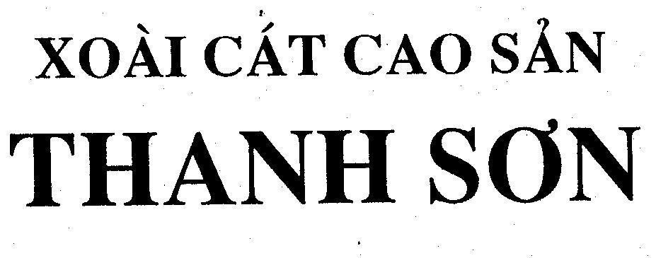 Mẫu nhãn hiệu Xoài cát cao sản Thanh Sơn