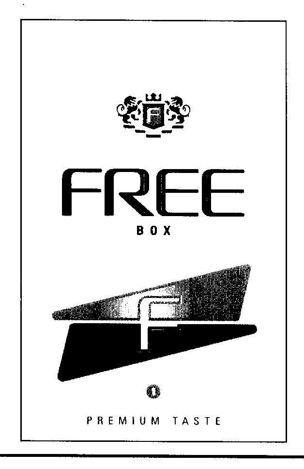 Mẫu nhãn hiệu FREE BOX F PREMIUM TASTE