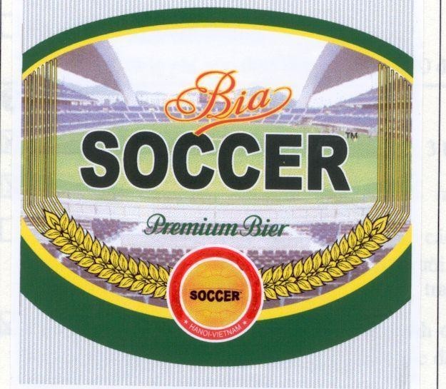 Mẫu nhãn hiệu BIA SOCCER PREMIUM BIER