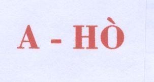 Mẫu nhãn hiệu A-HO