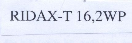 Mẫu nhãn hiệu RIDAX-T 16,2WP
