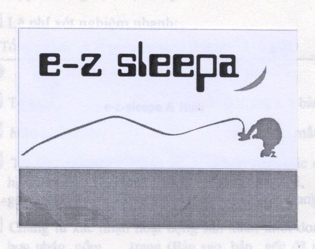 Mẫu nhãn hiệu E-Z SLEEPA