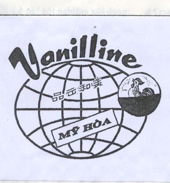 Mẫu nhãn hiệu VANILLINE Mỹ Hoà JI CHU MEI HO CO SO MY HOA