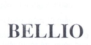 Mẫu nhãn hiệu BELLIO