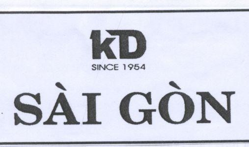 Mẫu nhãn hiệu KD SINCE 1954 Sài Gòn