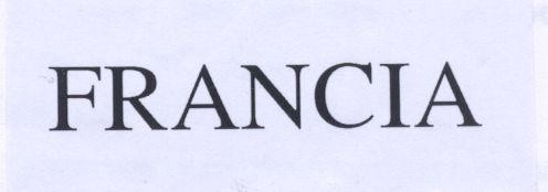 Mẫu nhãn hiệu FRANCIA