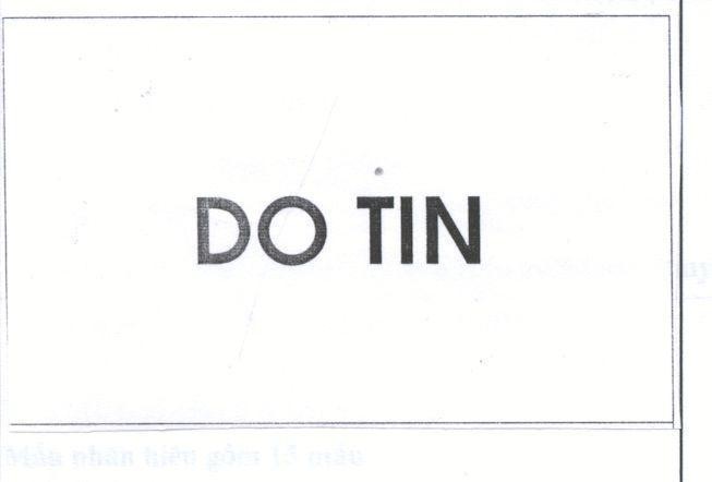 Mẫu nhãn hiệu DO TIN