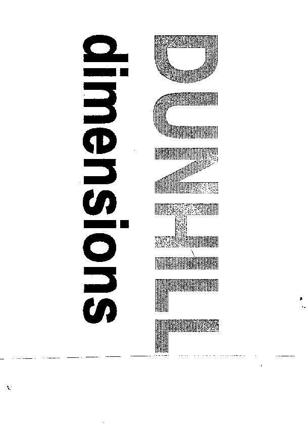 Mẫu nhãn hiệu DUNHILL DIMENSIONS