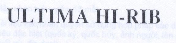 Mẫu nhãn hiệu ULTIMA HI-RIB