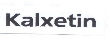 Mẫu nhãn hiệu KALXETIN
