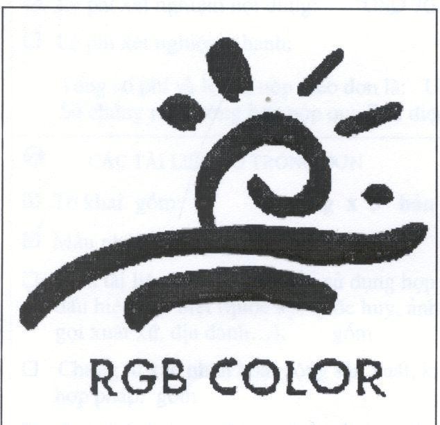 Mẫu nhãn hiệu RGB COLOR
