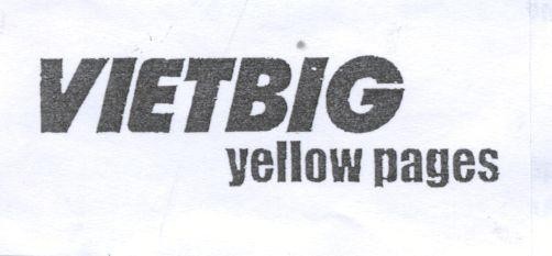 Mẫu nhãn hiệu VIETBIG YELLOW PAGES
