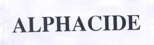 Mẫu nhãn hiệu ALPHACIDE