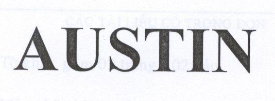 Mẫu nhãn hiệu AUSTIN