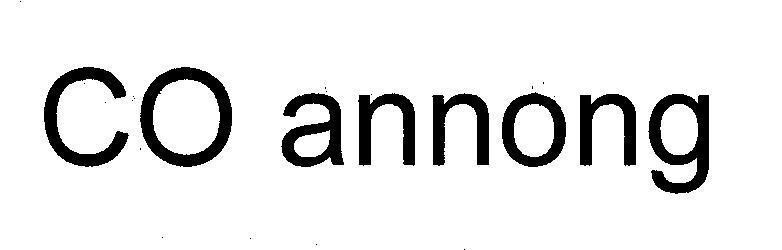 Mẫu nhãn hiệu CO ANNONG