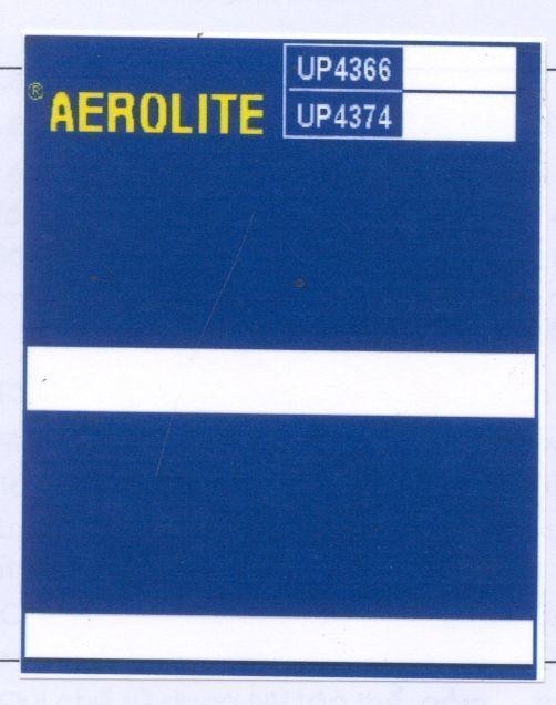 Mẫu nhãn hiệu AEROLITE UP4366 UP4374