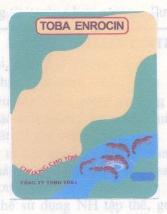 Mẫu nhãn hiệu TOBA ENROCIN CHI DUNG CHO TOM CONG TY TNHH TÔBA