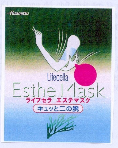 Mẫu nhãn hiệu LIFECELLA ESTHE MASK HISAMITSU RA I FU SE RA E SU TE MA SU KU MAT NA KYUTTO NINOUDE KHONG MEM