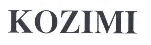 Mẫu nhãn hiệu KOZIMI