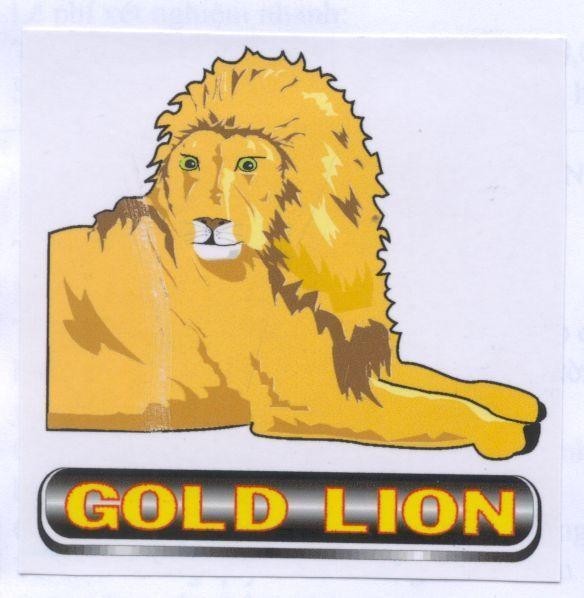 Mẫu nhãn hiệu GOLD LION