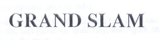 Mẫu nhãn hiệu GRAND SLAM