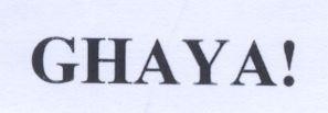 Mẫu nhãn hiệu GHAYA!